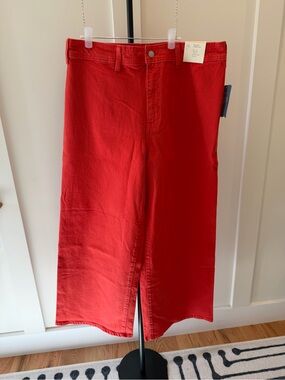 Universal Thread Red Wide-Leg Sailor Jeans